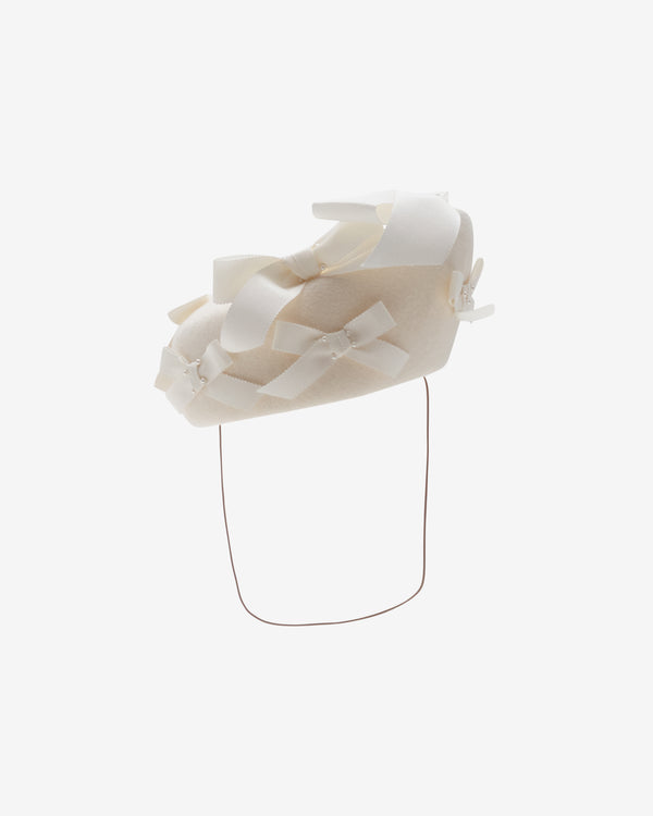 Stephen Jones - Women's Lillie Bow Beret - (Ivory)