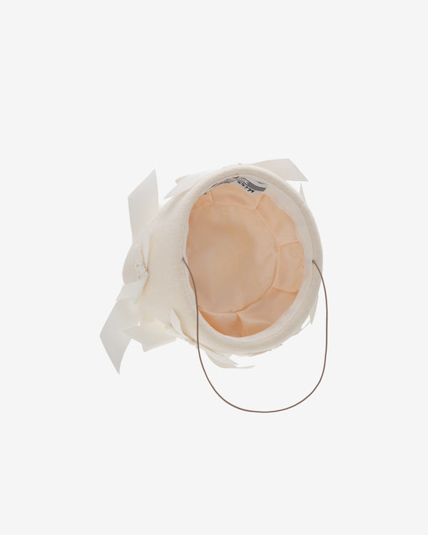 Stephen Jones - Women's Lillie Bow Beret - (Ivory)