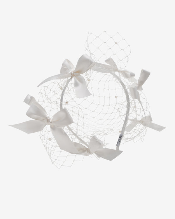 Stephen Jones - Women's Calais Bow Veil - (Ivory)