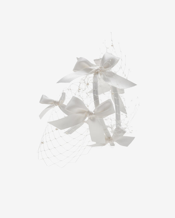Stephen Jones - Women's Calais Bow Veil - (Ivory)
