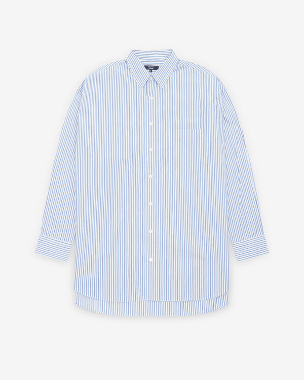 CDG Homme - Men's Striped Shirt - (Sax)