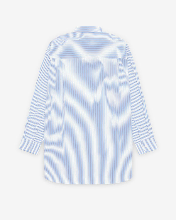 CDG Homme - Men's Striped Shirt - (Sax)