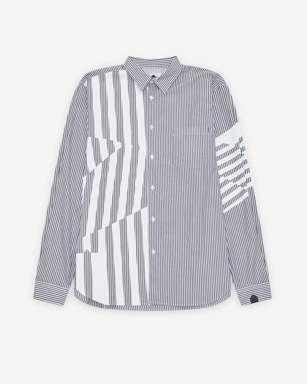 DSM Kei Ninomiya - Men's Printed Striped Shirt - (Black/White)
