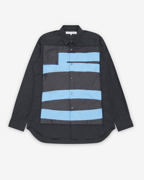 CDG Shirt - Men's Graphic Striped Shirt - (Black)