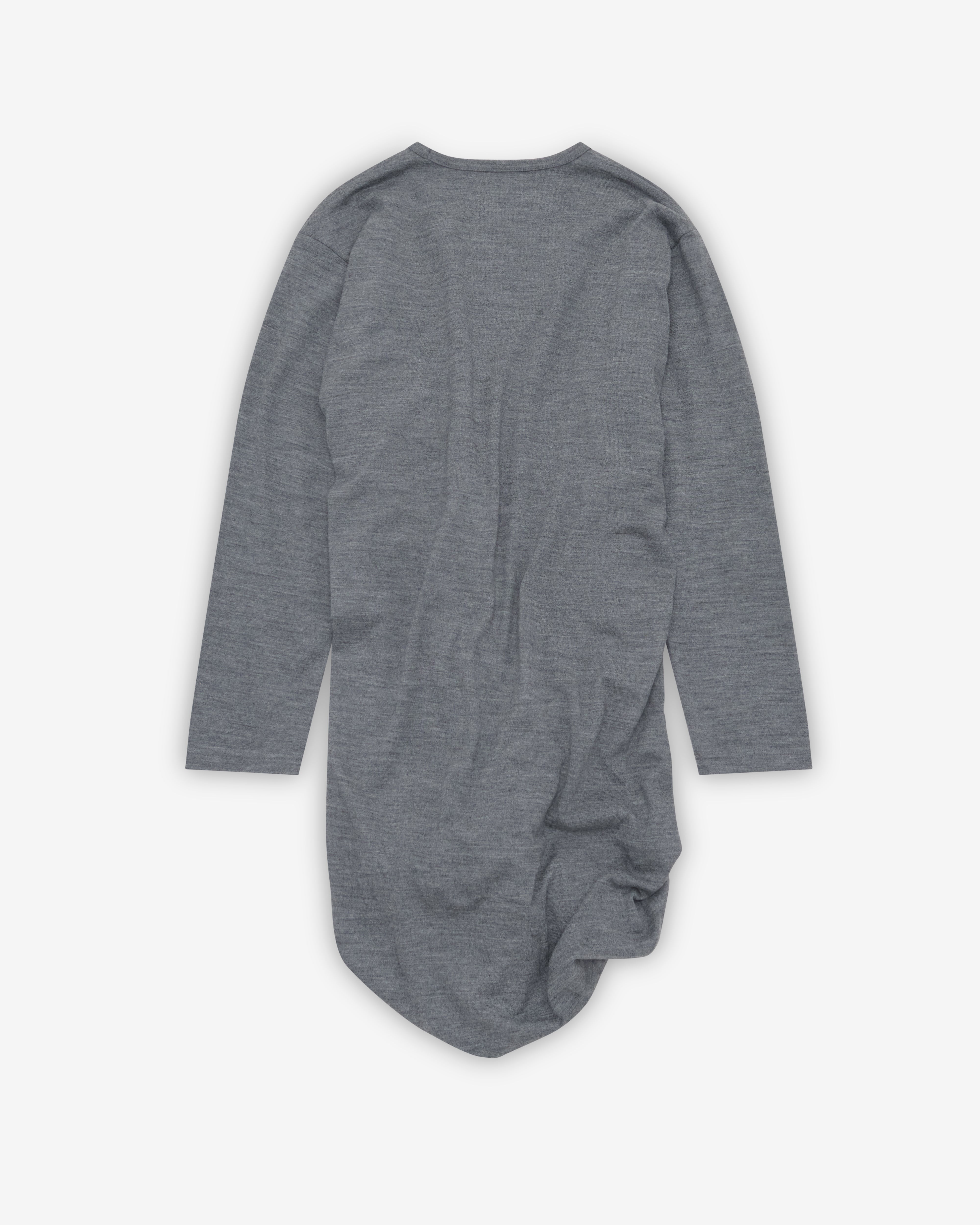 Junya Watanabe: Women's Scrunched T-Shirt (Gray) | DSMNY E-SHOP