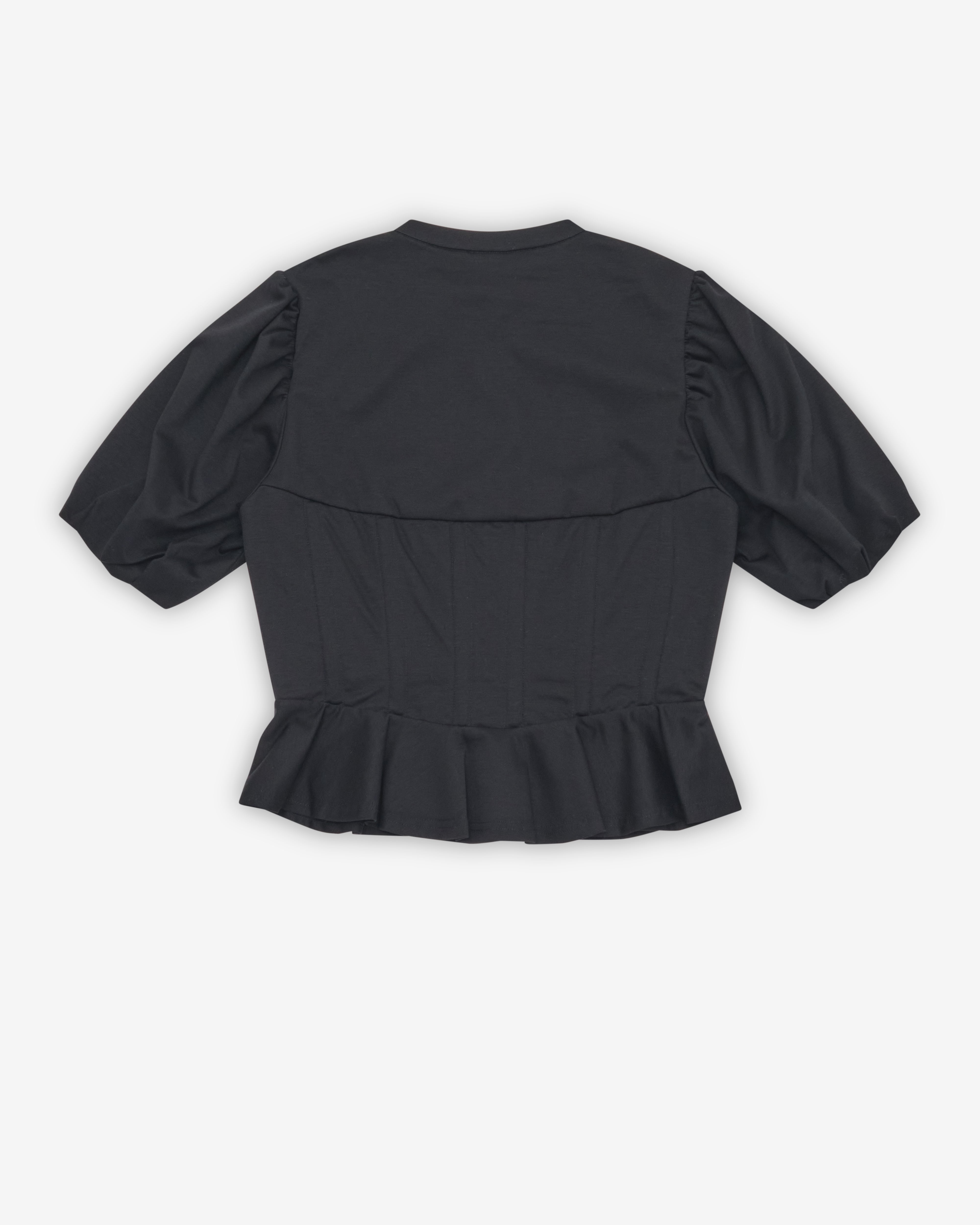 Noir Kei Ninomiya: Women's Corset T-Shirt (Black) | DSMNY E-SHOP