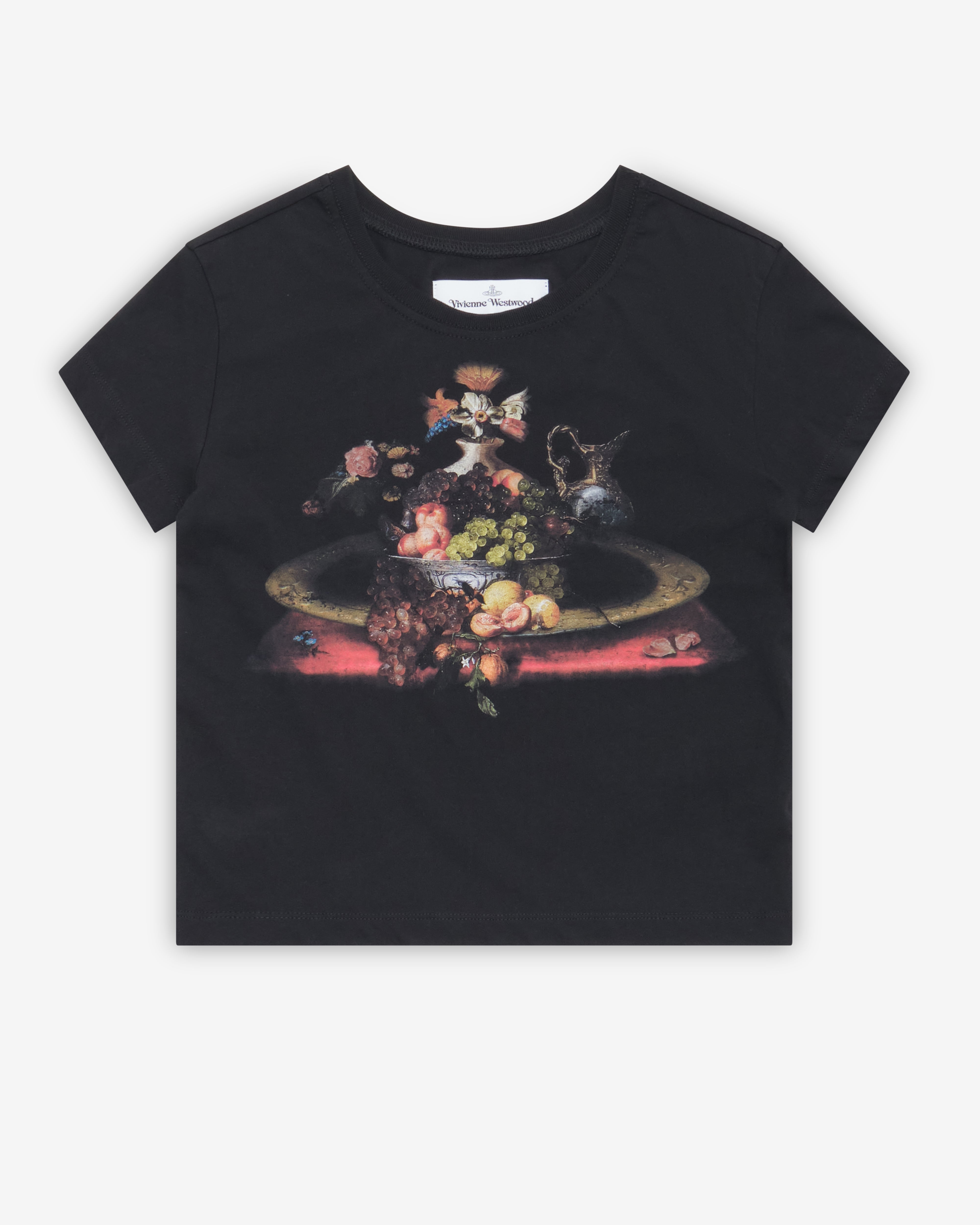 Vivienne Westwood: Women's Still Life Orb Baby Peru Tee (Black