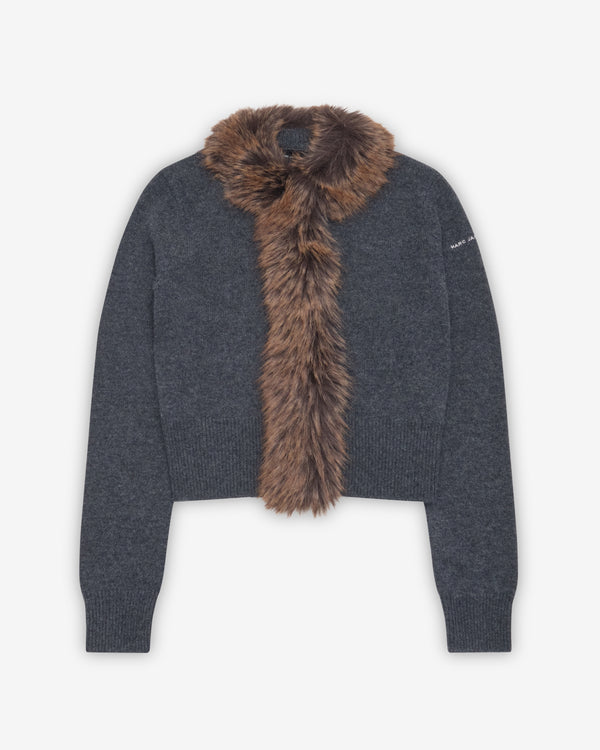Marc Jacobs - Women's Faux Fur Lined Cardigan - (Charcoal)
