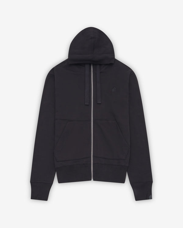 DSM Kei Ninomiya - Men's Hut Embroidery Zipped Hoodie - (Black)