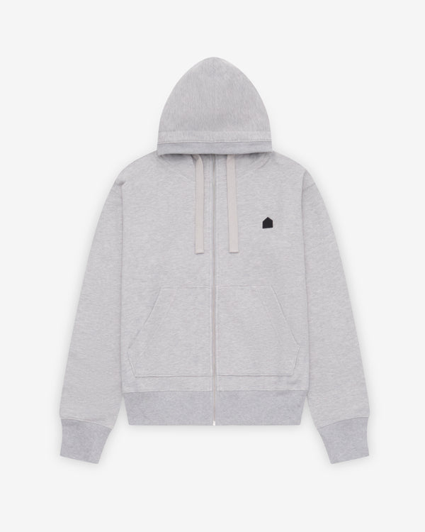 DSM Kei Ninomiya - Men's Hut Embroidery Zipped Hoodie - (Grey)