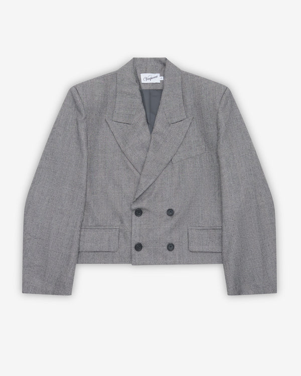 Vaquera - Women's Slouchy Blazer - (Dark Gray)