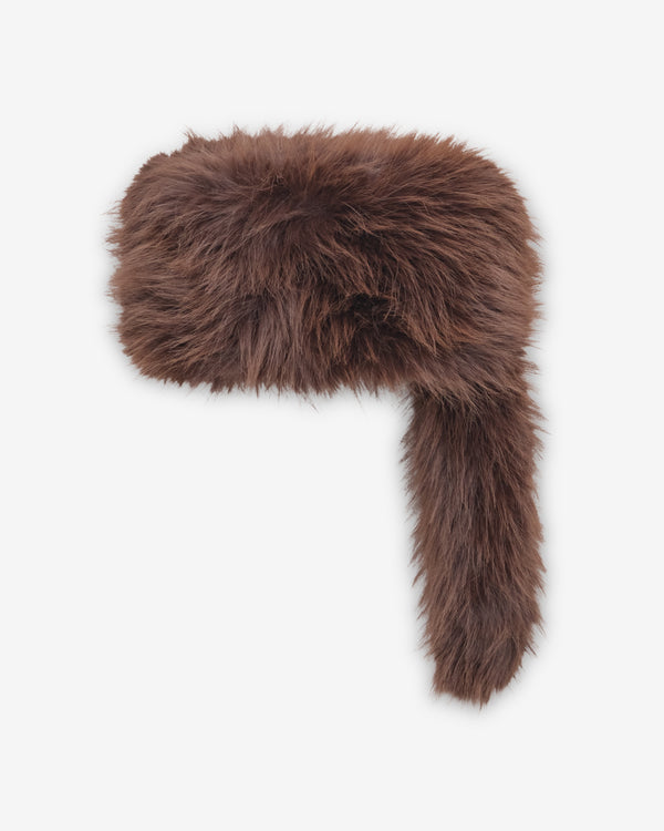 Vaquera - Women's Racoon Tail Hat - (Brown)