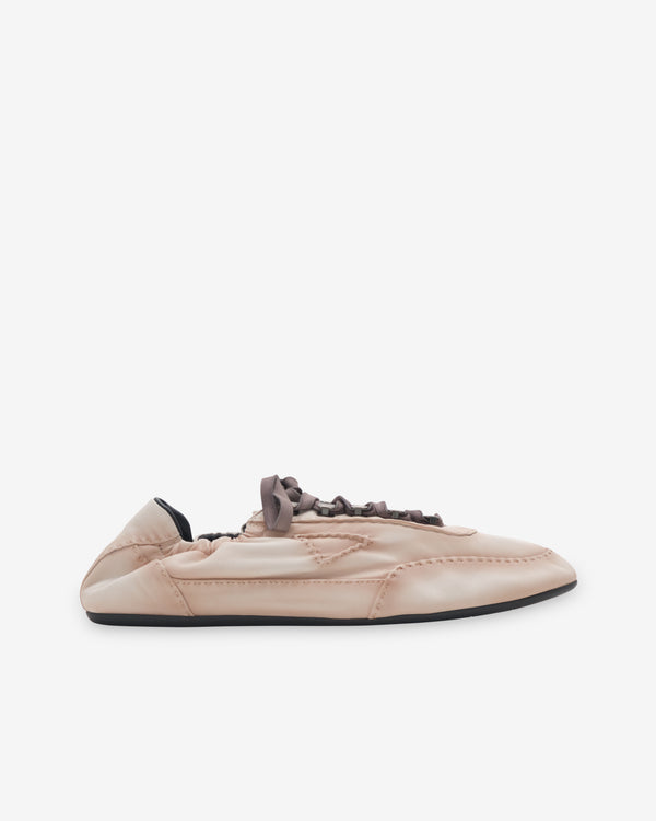 Prada - Men's Collapse Antiqued Nappa Leather Sneakers - (Chalk White)