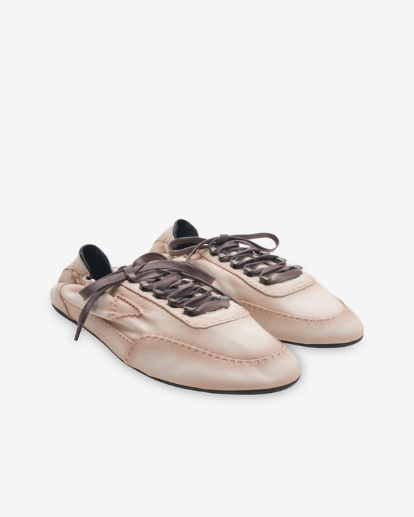 Prada - Men's Collapse Antiqued Nappa Leather Sneakers - (Chalk White)