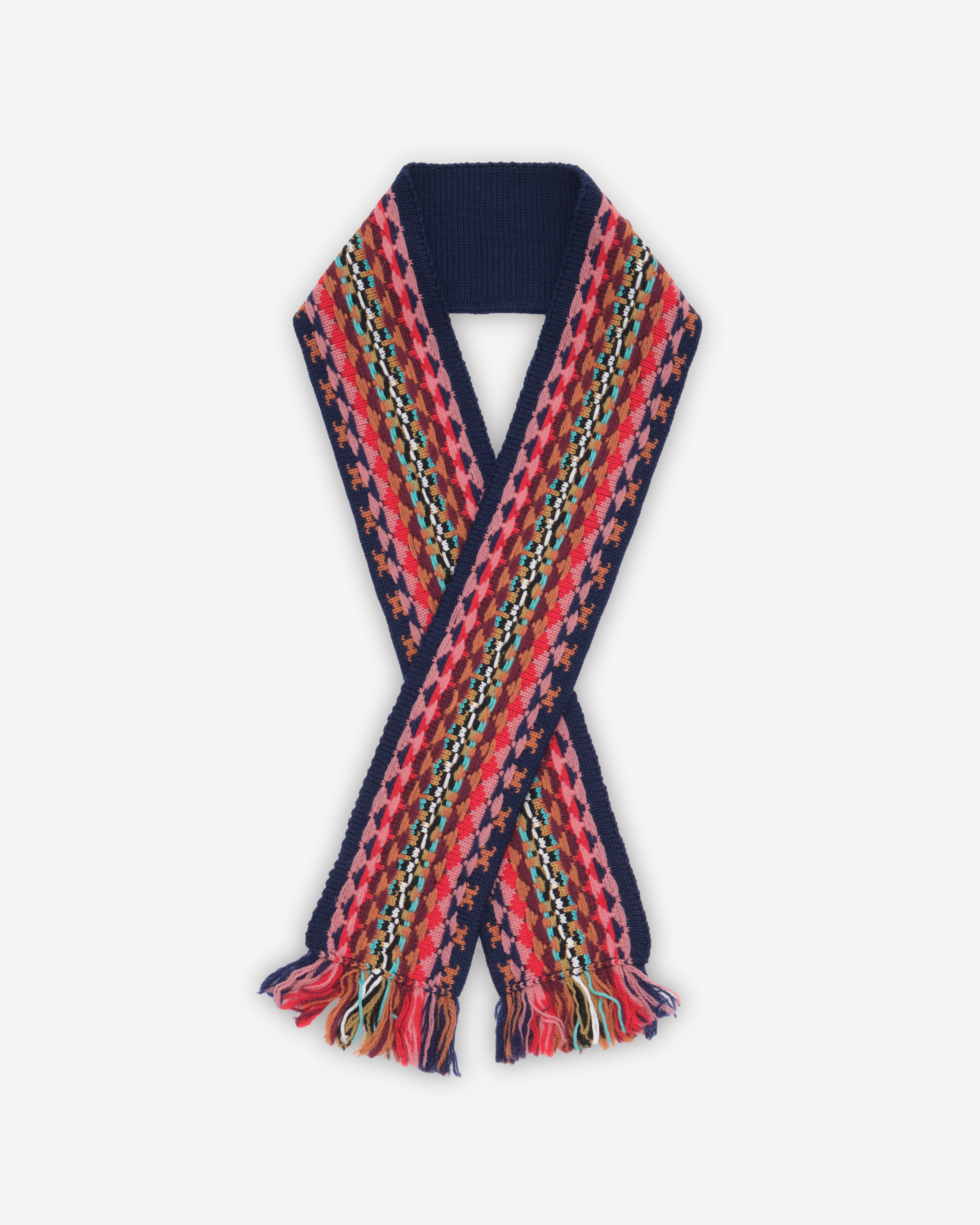 Dries Van Noten: Women's Tehila Scarf (Navy) | DSMNY E-SHOP