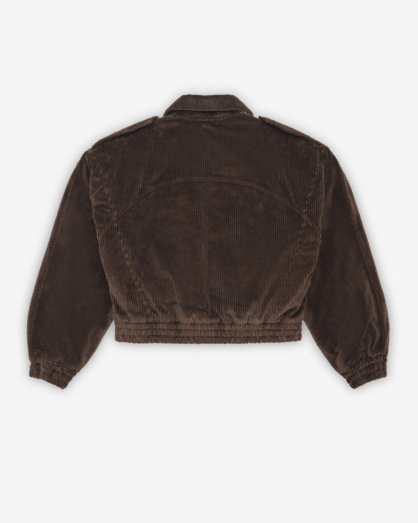 Vaquera - Women's Quilted Corduroy Jacket - (Brown)
