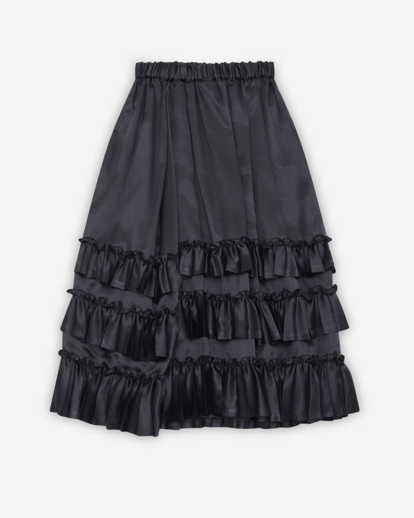 Noir Kei Ninomiya - Women's Ruffled Skirt - (Black)