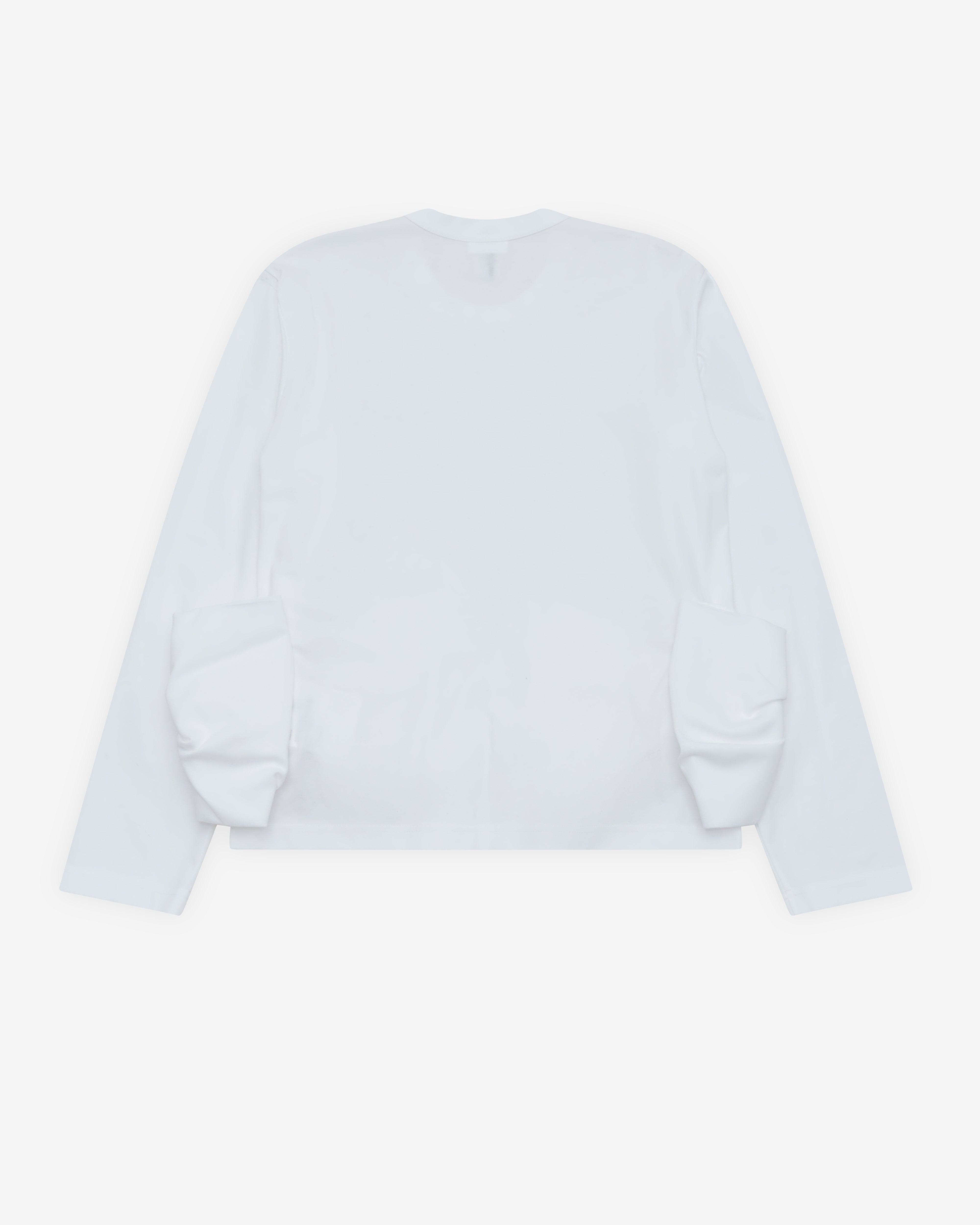 Noir Kei Ninomiya: Women's Long Sleeve Bow T-Shirt (White) | DSMNY