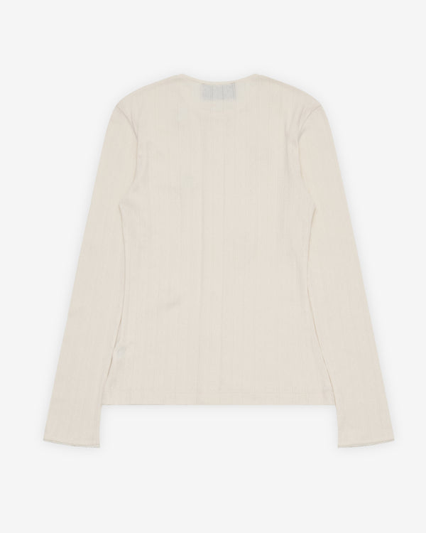 Simone Rocha - Women's Pointelle Cardigan - (Ecru)