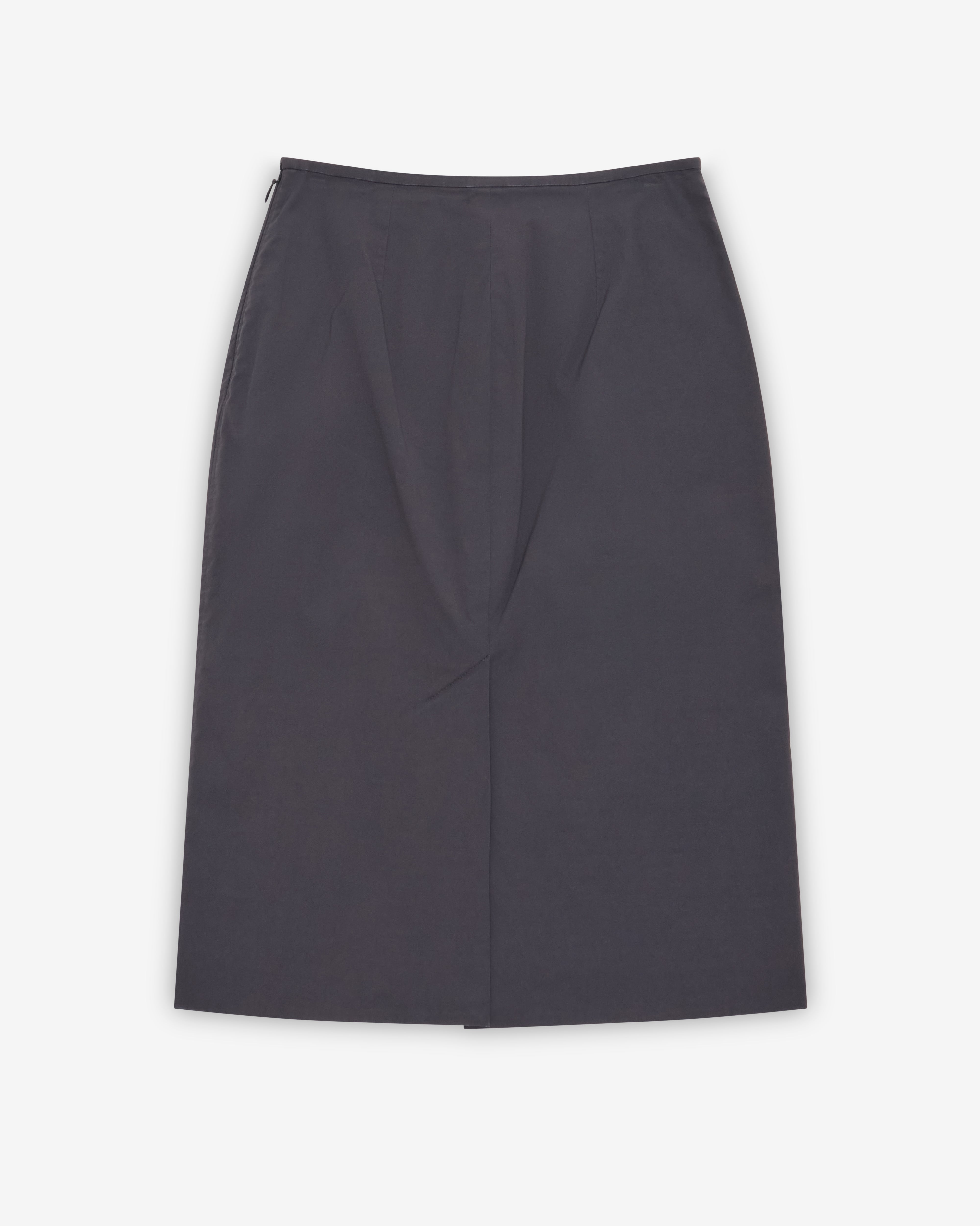 Miu Miu: Women's Stretch Poplin Skirt (Black) | DSMNY E-SHOP