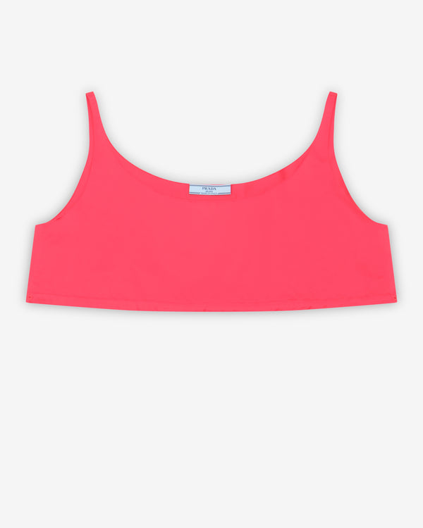 Prada - Women's Duchesse Crop Top - (Lacquer Red)