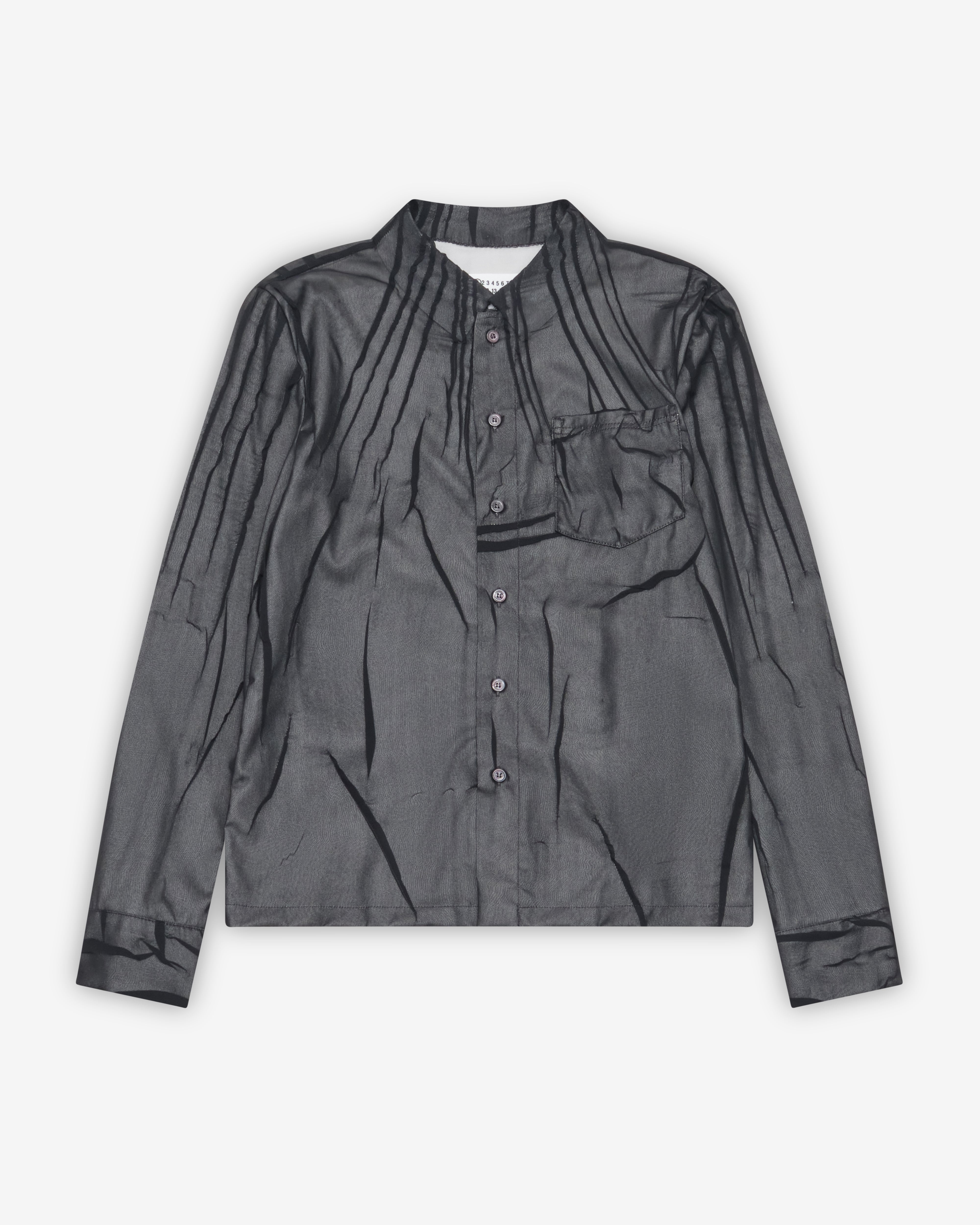 Maison Margiela: Women's Long Sleeved Shirt (Black) | DSMNY E-SHOP