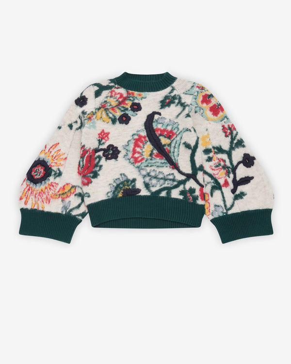 Sacai - Women's Floral Jacquard Knit Pullover - (Ivory)