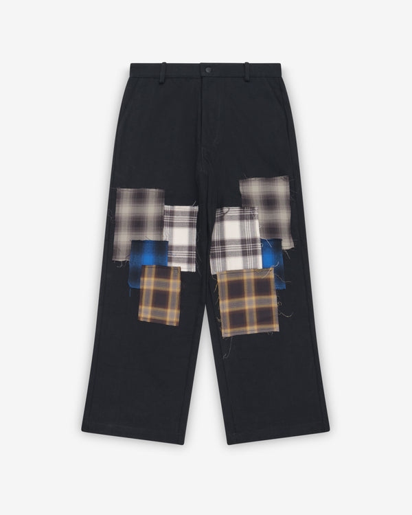 Westfall - Men's Denim Flannel Patch Pant - (Black)