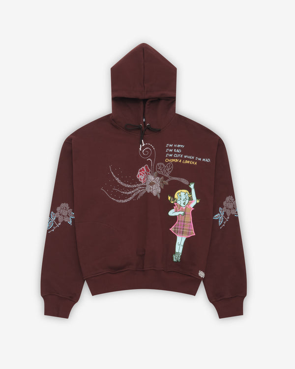 Chopova Lowena - Women's Applique Hoodie - (Brown)