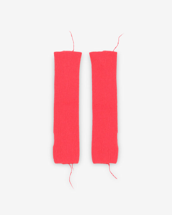 Sonia Carrasco - Women's Knitted Buttoned Mittens - (Red)