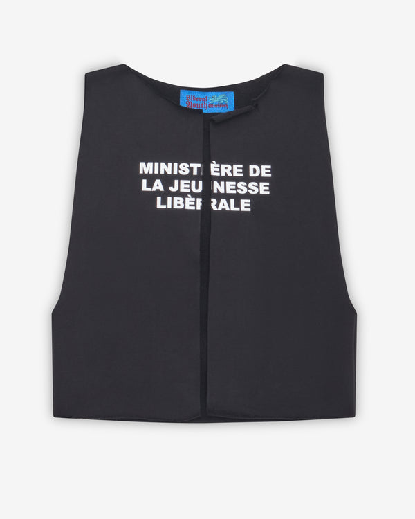 Liberal Youth Ministry - Men's French Logo Vest - (Black)