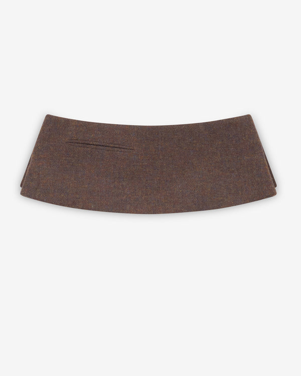 Hodakova - Women's Belt Skirt - (Brown)