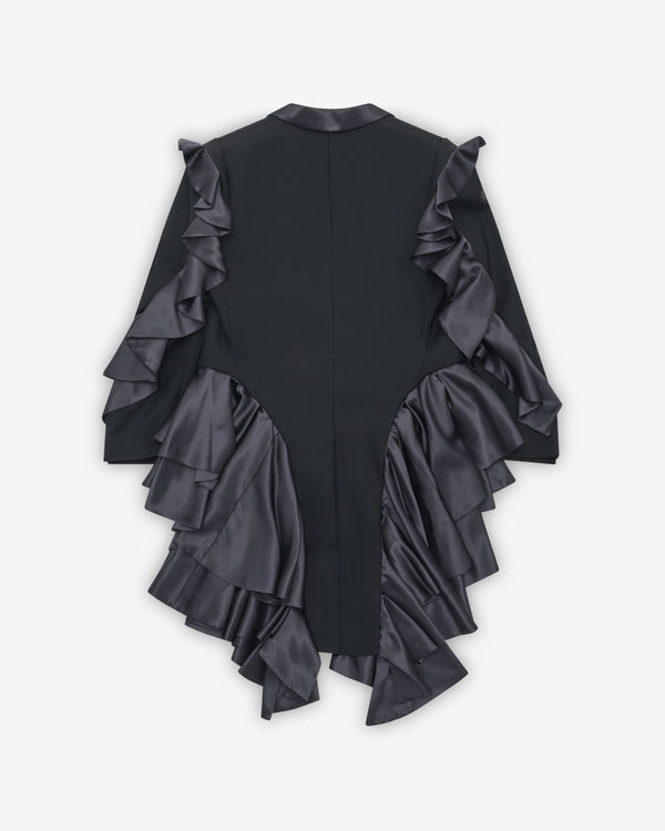 Noir Kei Ninomiya - Women's Ruffled Jacket - (Black)