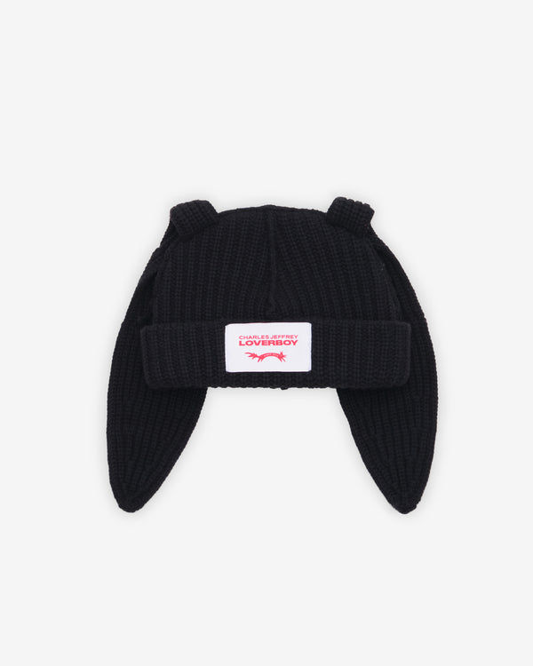 Charles Jeffrey Loverboy - Men's Chunky Rabbit Beanie - (Black)