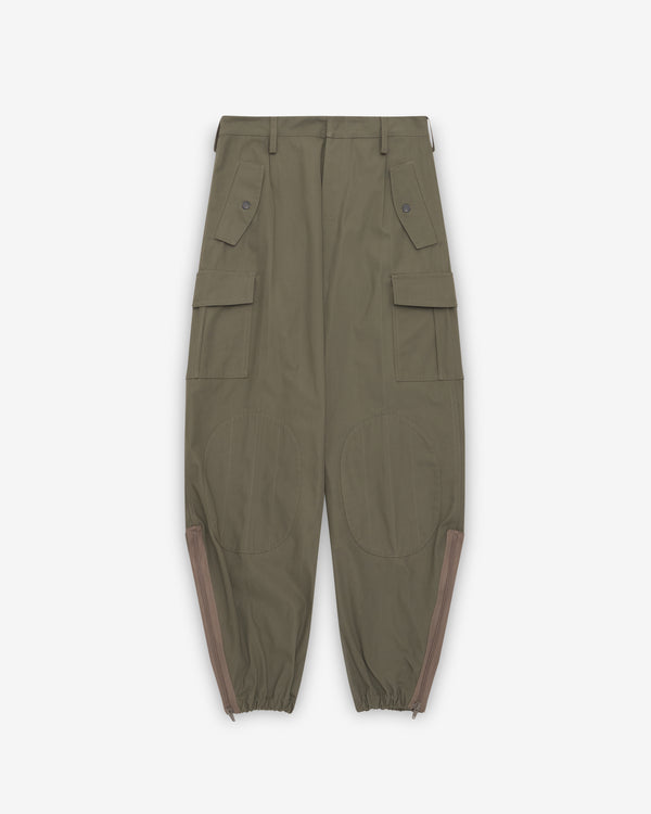 Maison Margiela - Women's Cotton Cargo Trousers - (Dark Olive)