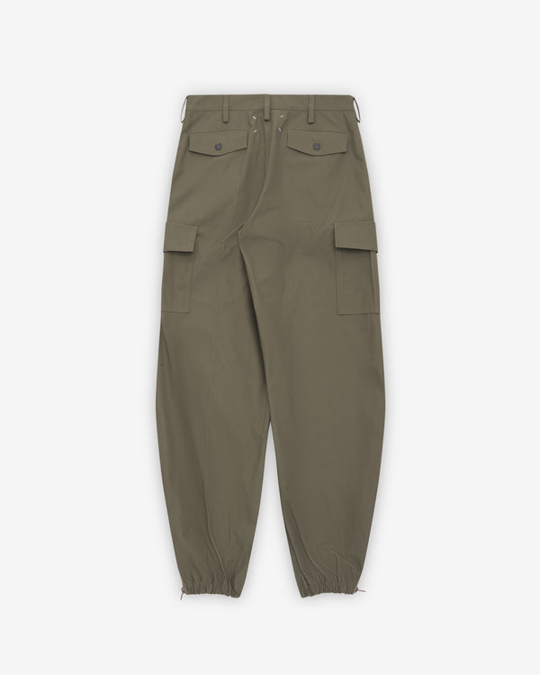 Maison Margiela - Women's Cotton Cargo Trousers - (Dark Olive)