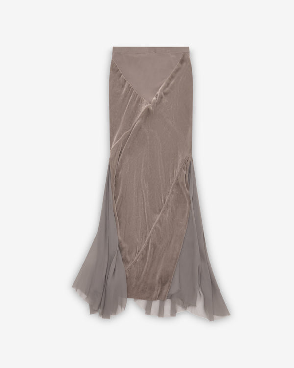 Rick Owens - Women's Double Sliced Skirt - (Dust)