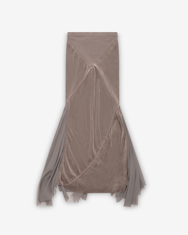 Rick Owens - Women's Double Sliced Skirt - (Dust)