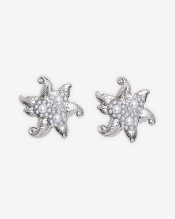 Chopova Lowena - Women's Pair of Barrette Hair Clips - (Silver)