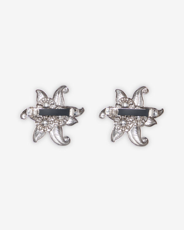 Chopova Lowena - Women's Pair of Barrette Hair Clips - (Silver)