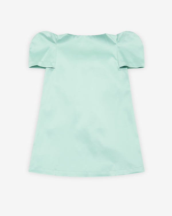 Vaquera - Women's Satin Bow Dress - (Mint)