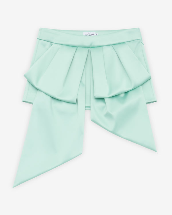 Vaquera - Women's Satin Bow Skirt - (Mint)