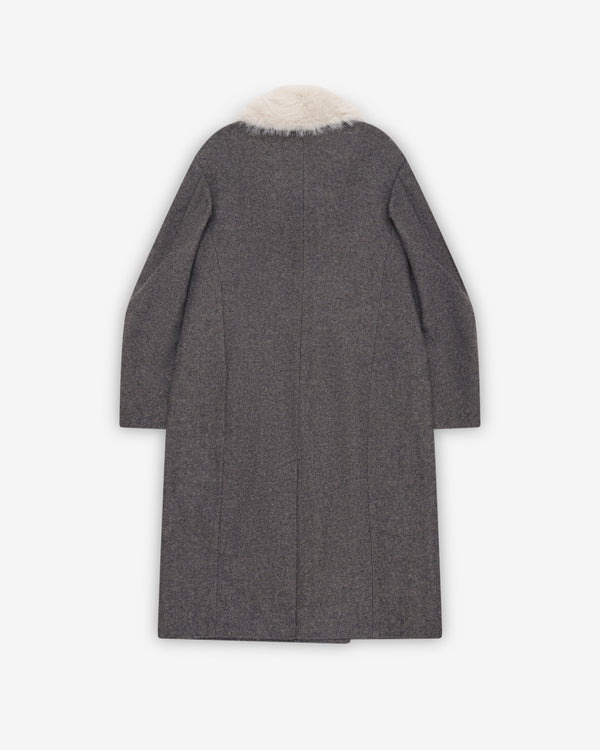 Simone Rocha - Women's Double Breasted Slash Coat - (Charcoal)