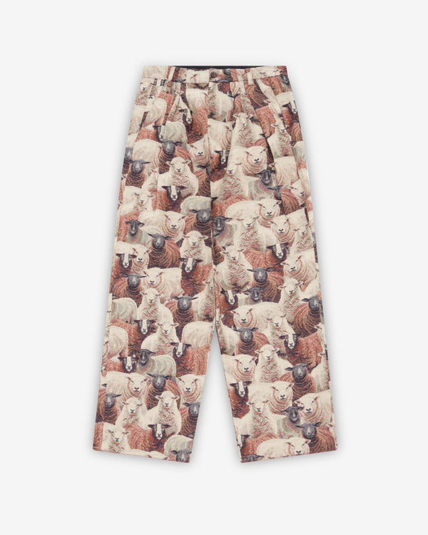Bless - Women's Ultrawide Pleated Trousers - (Sheep)