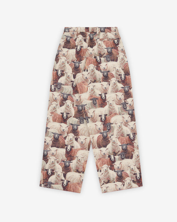 Bless - Women's Ultrawide Pleated Trousers - (Sheep)