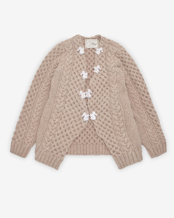 Pillings - Women's Cardigan - (Beige)