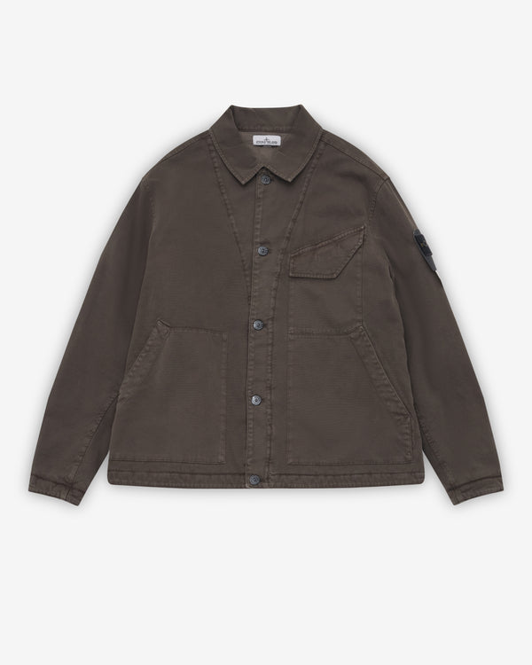 Stone Island - Men's “Old” Effect Padded Coach Jacket - (Coal Grey)