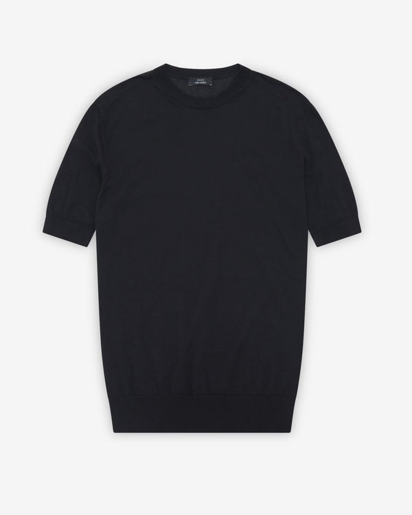Aman x Kim Jones - Men's Oversized Knit T-Shirt - (Black)