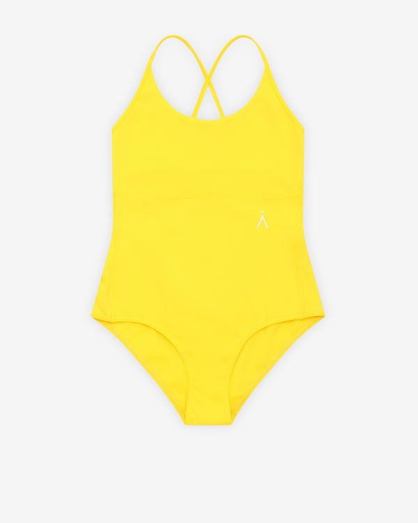 Aman x Kim Jones - Women's Crossback One-Piece Swimsuit - (Yellow)