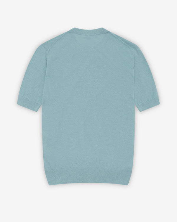 Aman x Kim Jones - Men's Oversized Knit T-Shirt - (Blue)